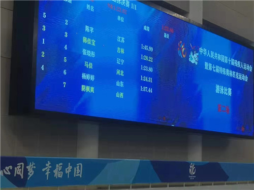 图为比赛成绩 图为比赛成绩