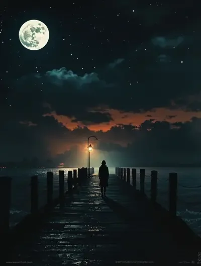 月光下的等待 悲情题材 高清海报