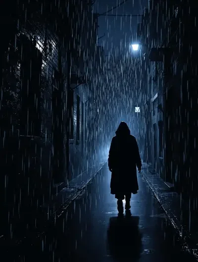 雨夜凶兆 悬疑题材 高清海报